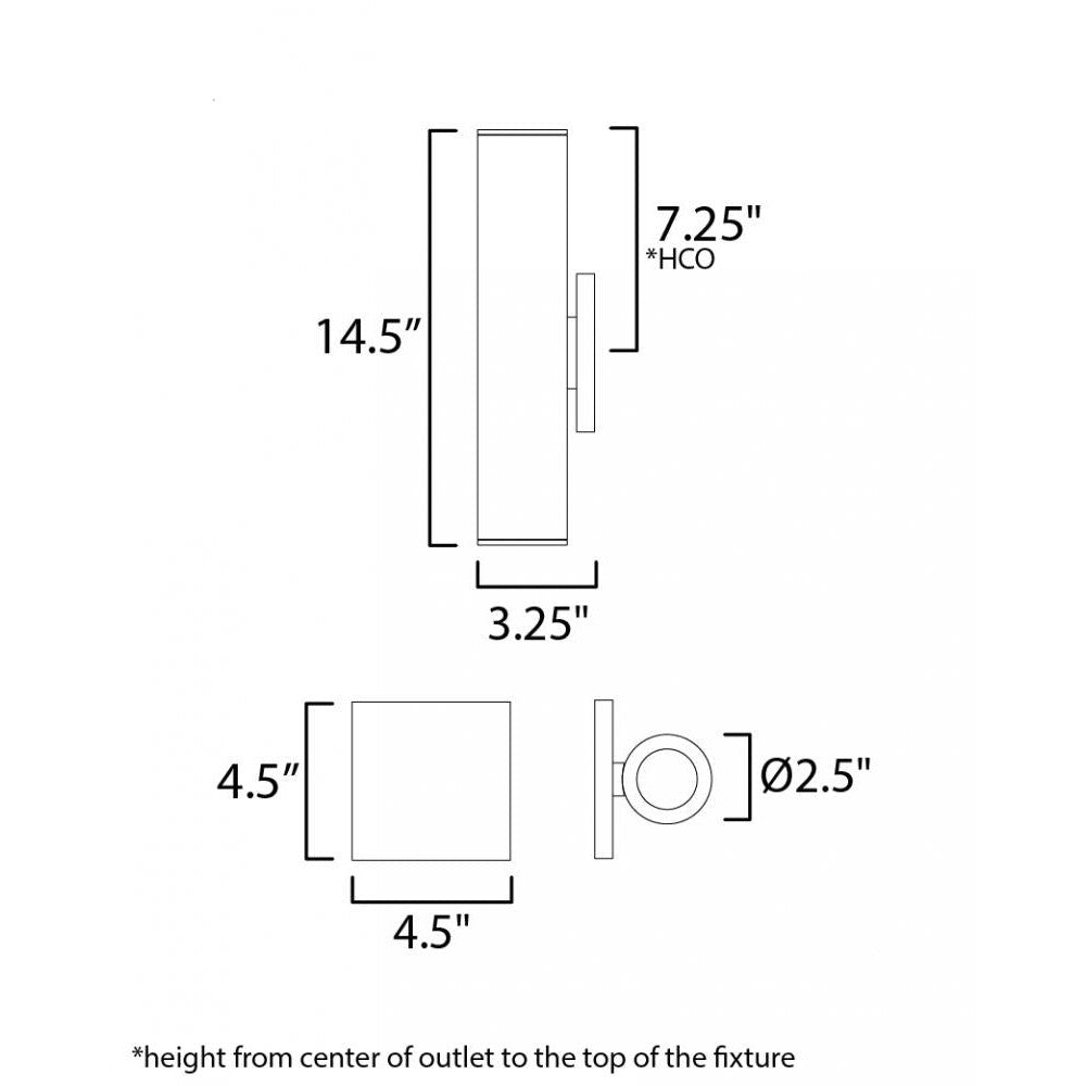 Maxim Lighting CALIBRO 86433BK Exterior - Black