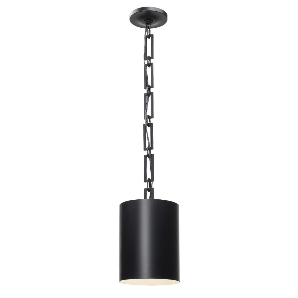 Crystorama ALSTON 8680-MK-WH Mini Chandelier Modern - Matte Black