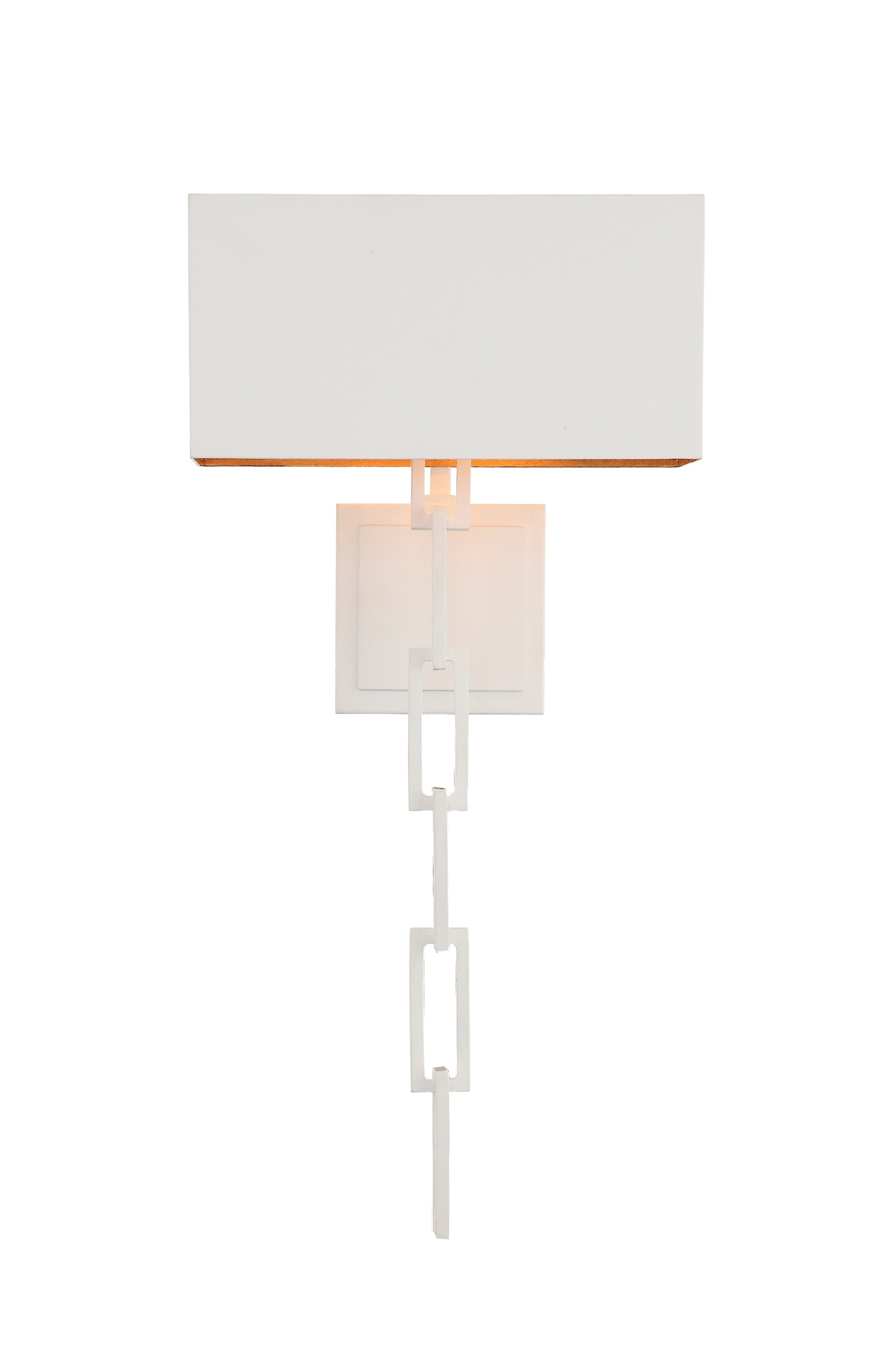 Crystorama Alston 8682-MT-GA – 11.5 Inch – 2 Light – Sconce – Matte White + Antique Gold – Dry Rated