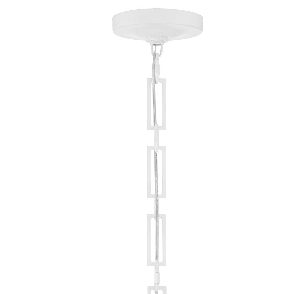 Crystorama ALSTON 8683-MT-GA Mini Chandelier Modern - Matte White