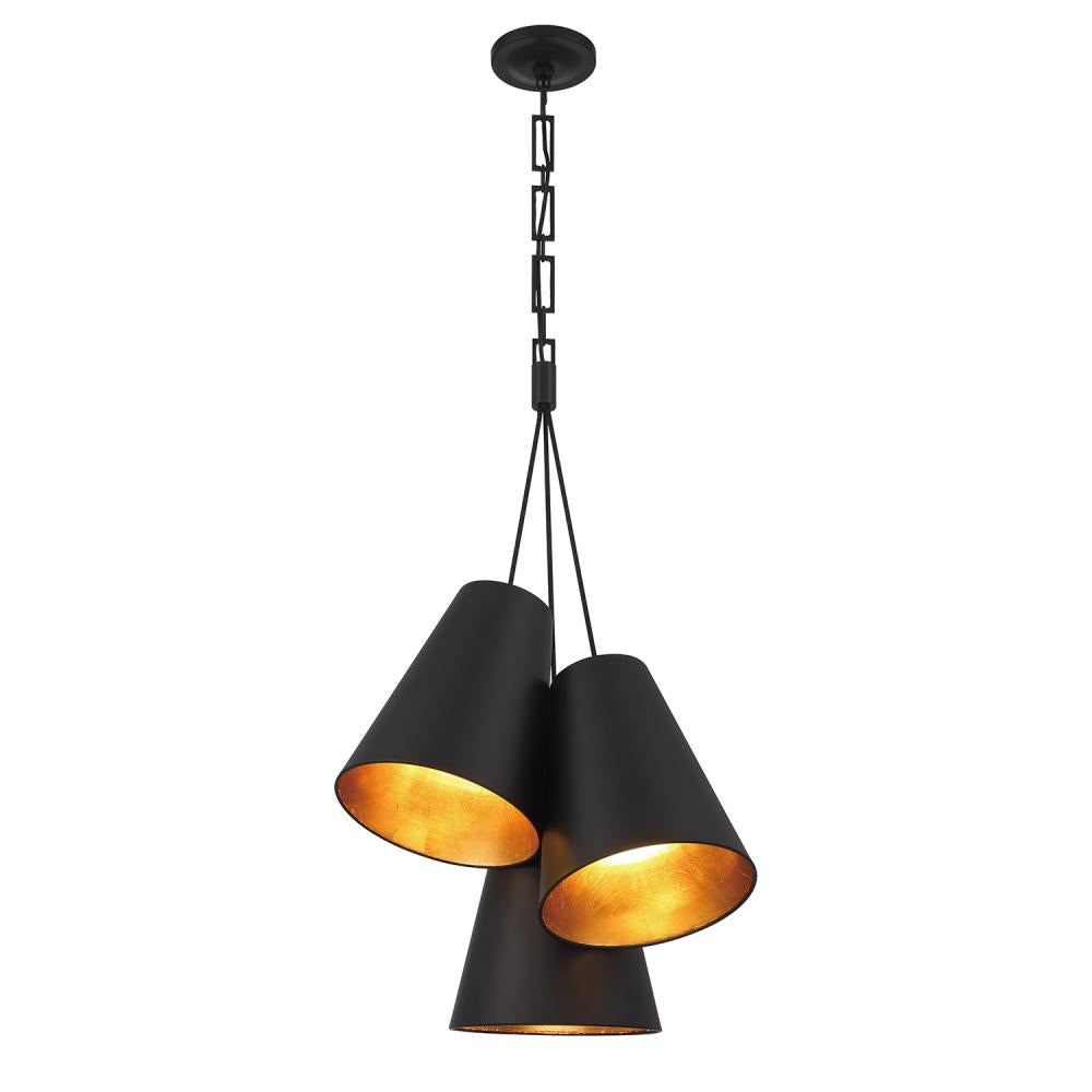 Crystorama ALSTON 8684-MK-GA Pendant - Matte Black