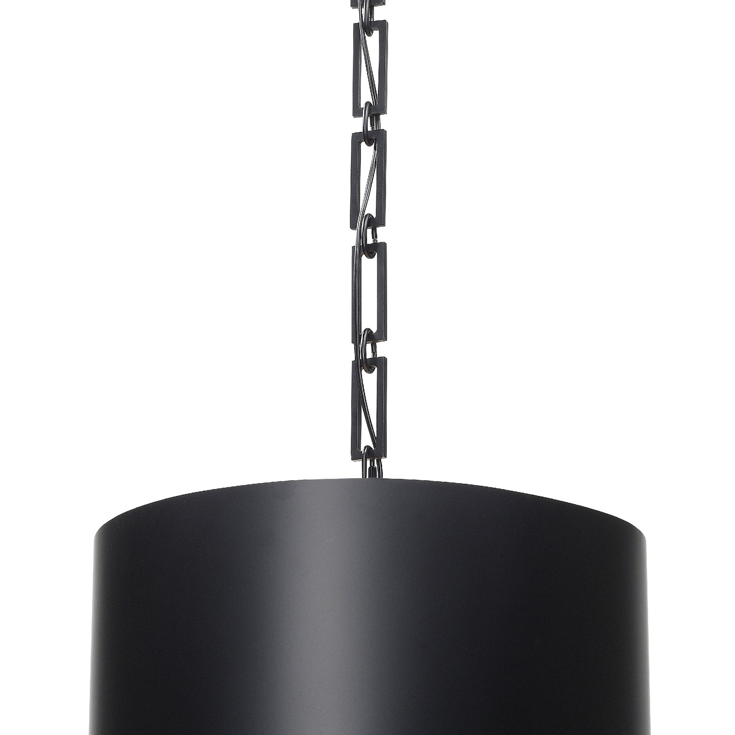 Crystorama Alston 8686-MK-WH – 20 Inch – 6 Light – Pendant Light – Matte Black + White – Dry Rated