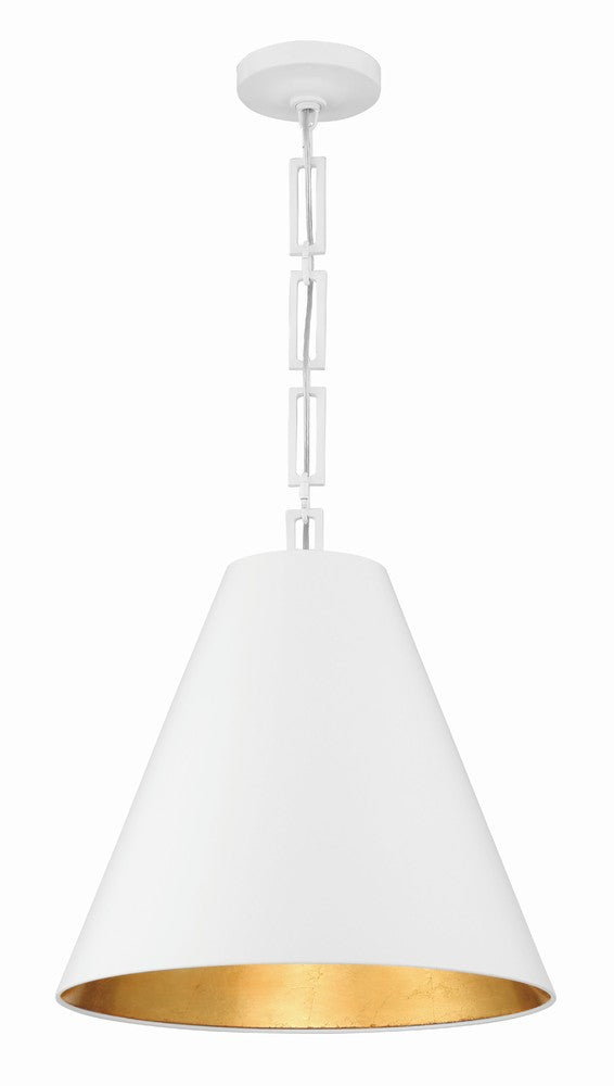 Crystorama ALSTON 8687-MT-GA Chandelier Modern - Matte White