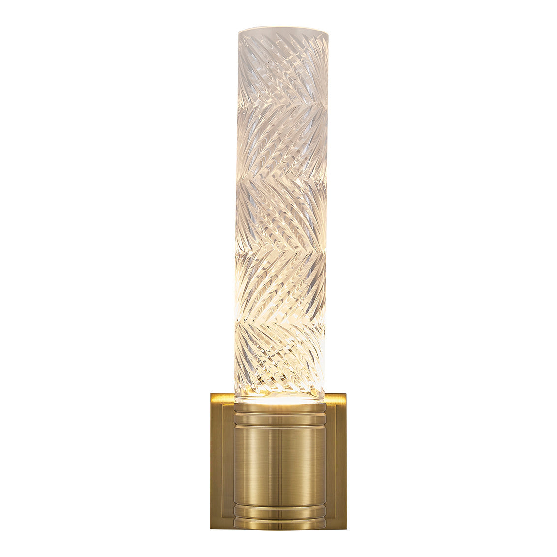 Kiriko 16.25-in (6-watt) LED Winter Brass Wall Sconce