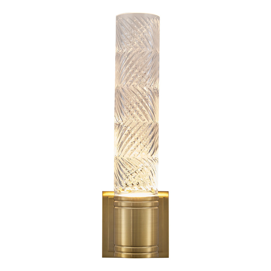 Kiriko 16.25-in (6-watt) LED Winter Brass Wall Sconce