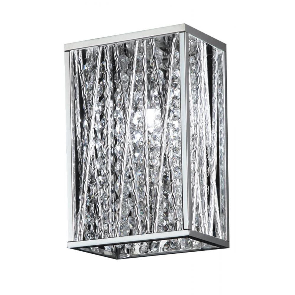 1 Light Wall Sconce-Chrome