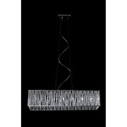 7 Light Linear Chandelier-Chrome