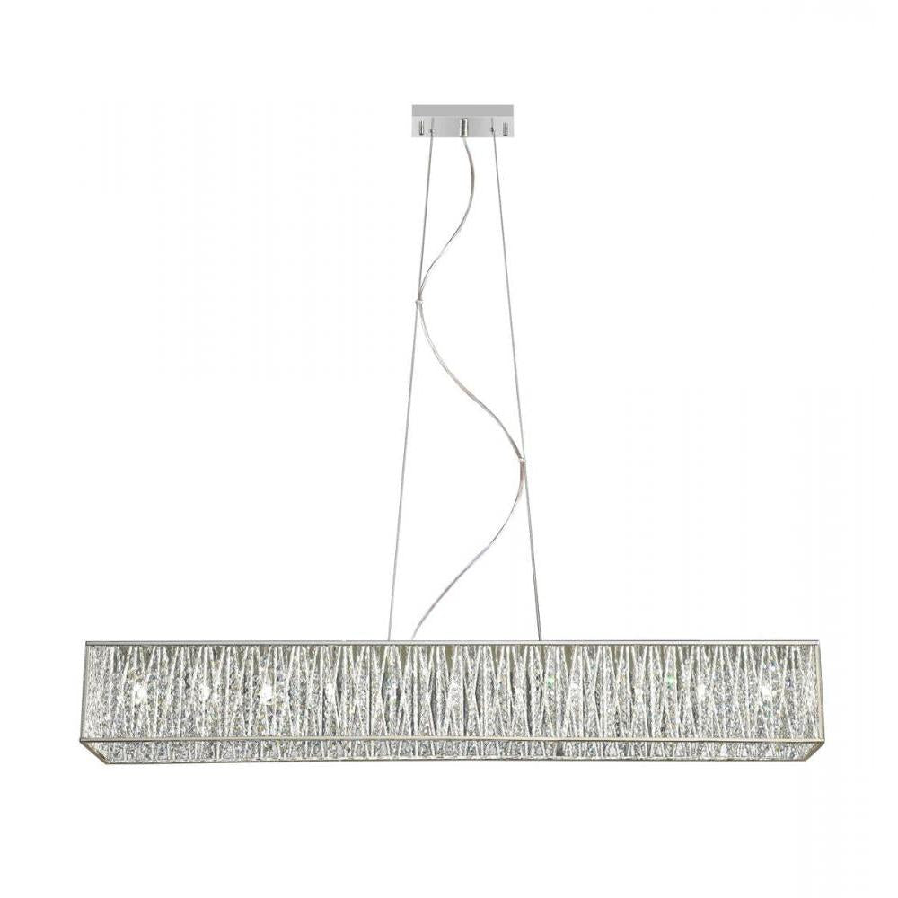 11 Light Island Pendant-Chrome