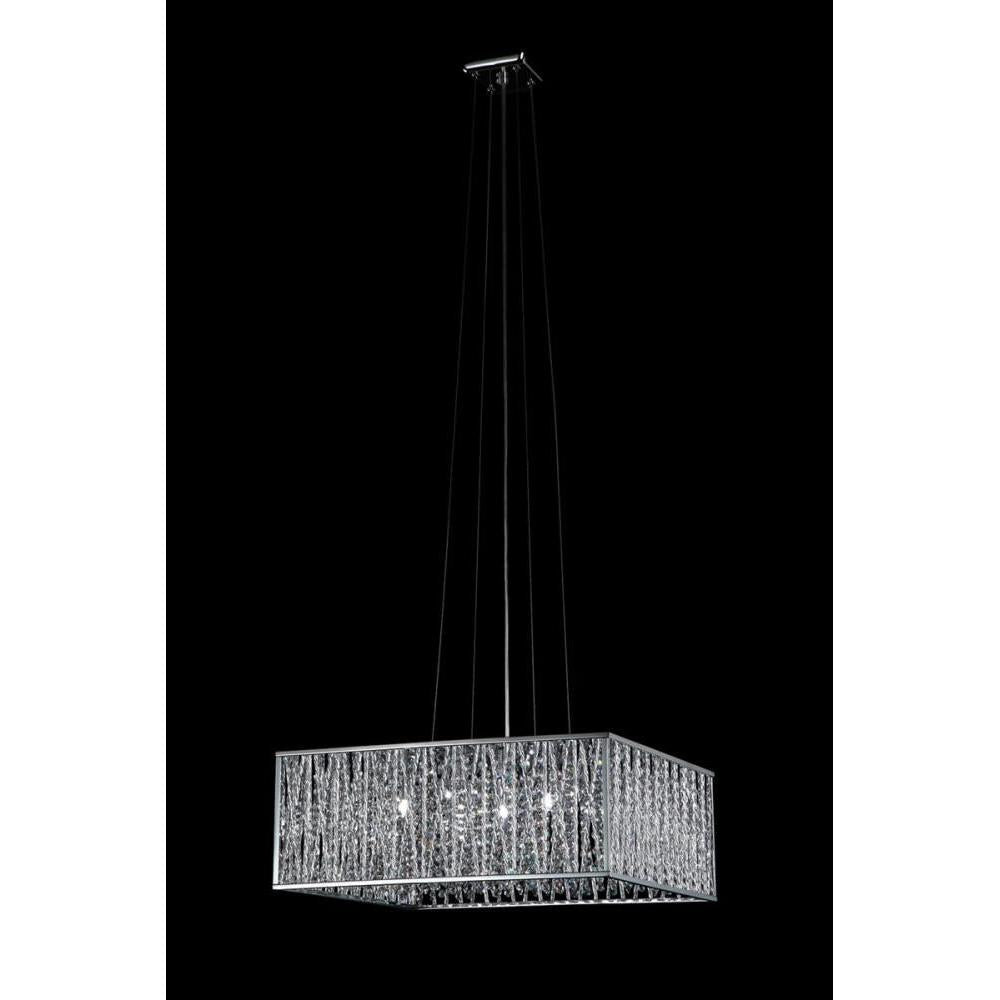 5 Light Chandelier-Chrome