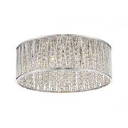 7 Light Flush Mount Light-Chrome