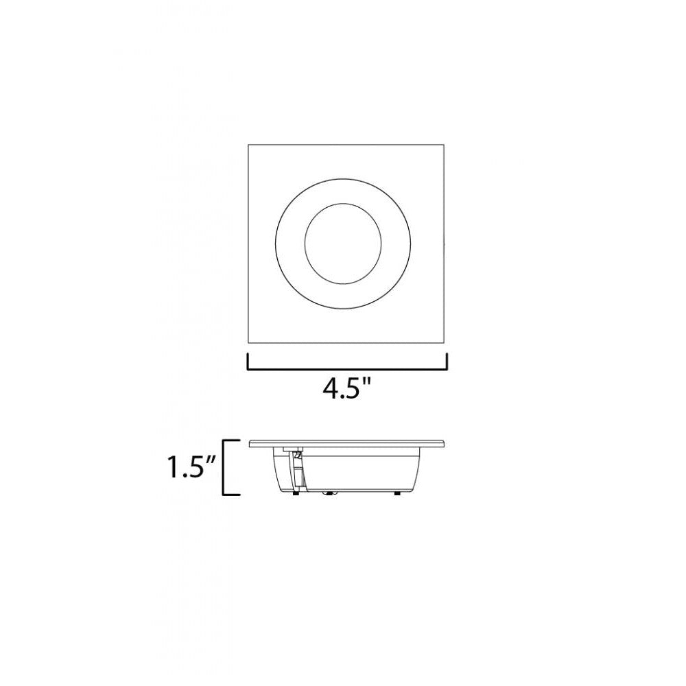 Maxim Lighting CRISP 87674WTBK Recessed Lighting - Combination Finishes