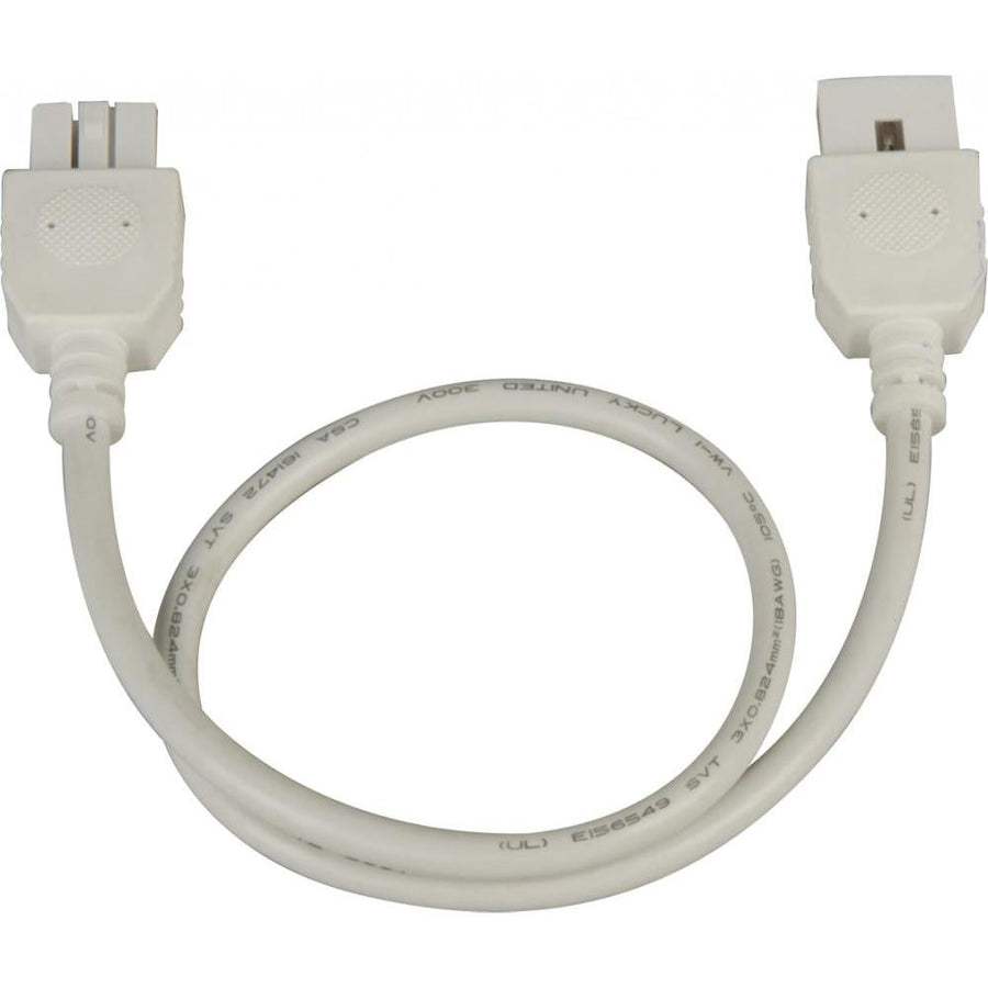 Maxim Lighting 87877WT CounterMax MXInterLink4 18 Connector Cord for Under Cabinet Lights - White