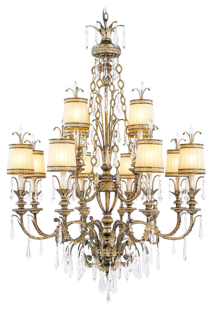 Livex Lighting LA BELLA 8809-65 Chandelier Traditional - Gold