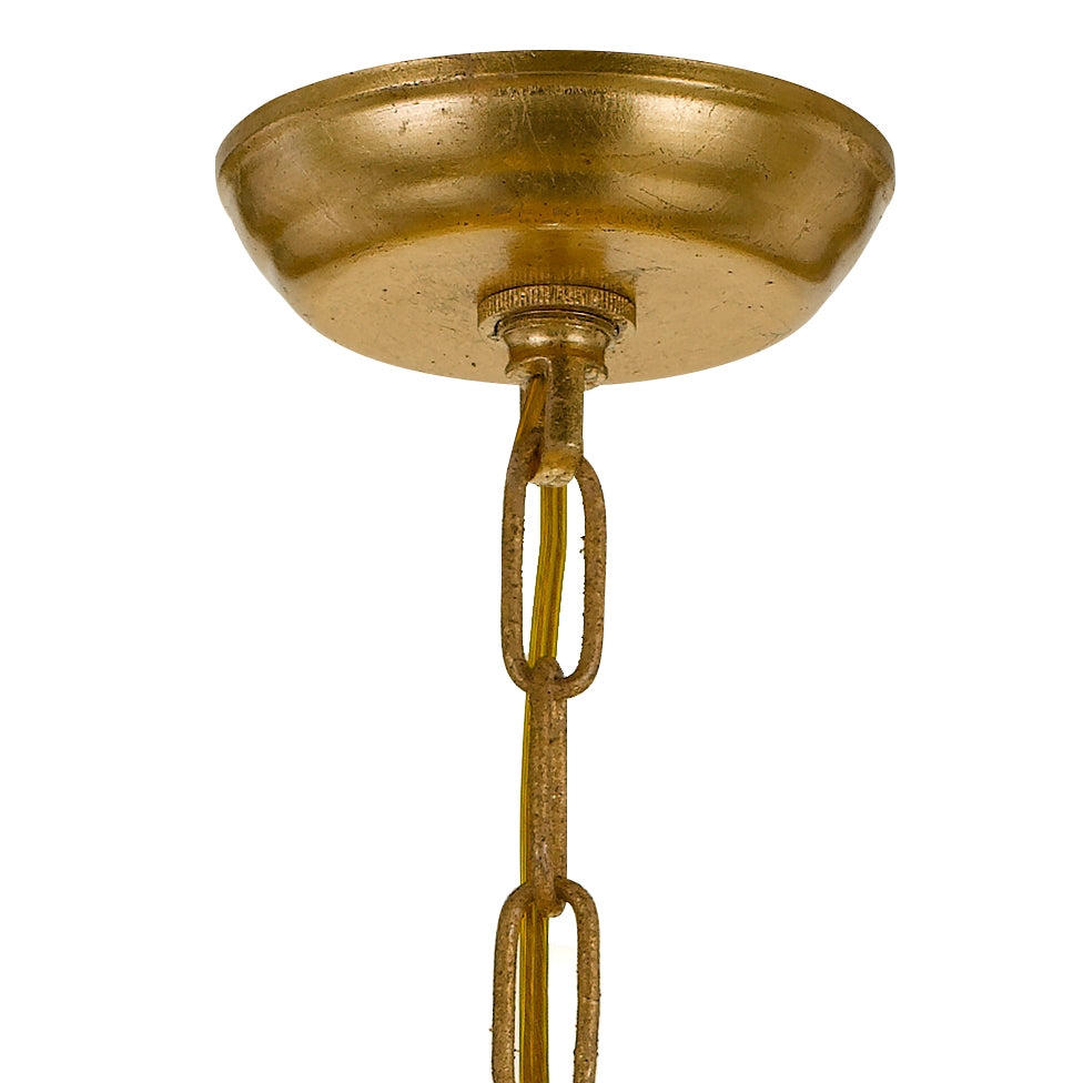 Crystorama Bridgehampton 8828-GA-CL-MWP – 28 Inch – 8 Light – Chandelier – Clear Crystal – Antique Gold – Dry Rated