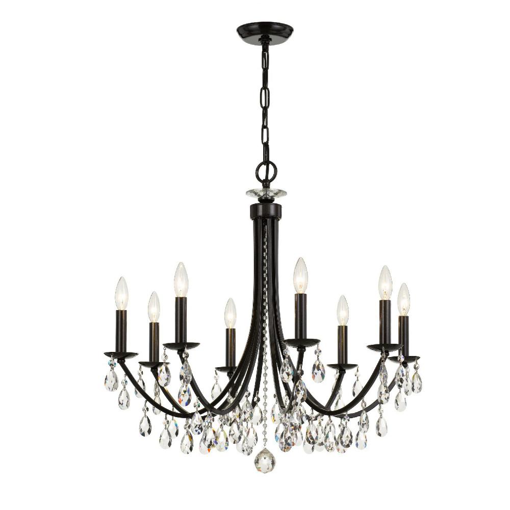 Crystorama BRIDGEHAMPTON 8828-VZ-CL-MWP Chandelier Contemporary - Vibrant Bronze