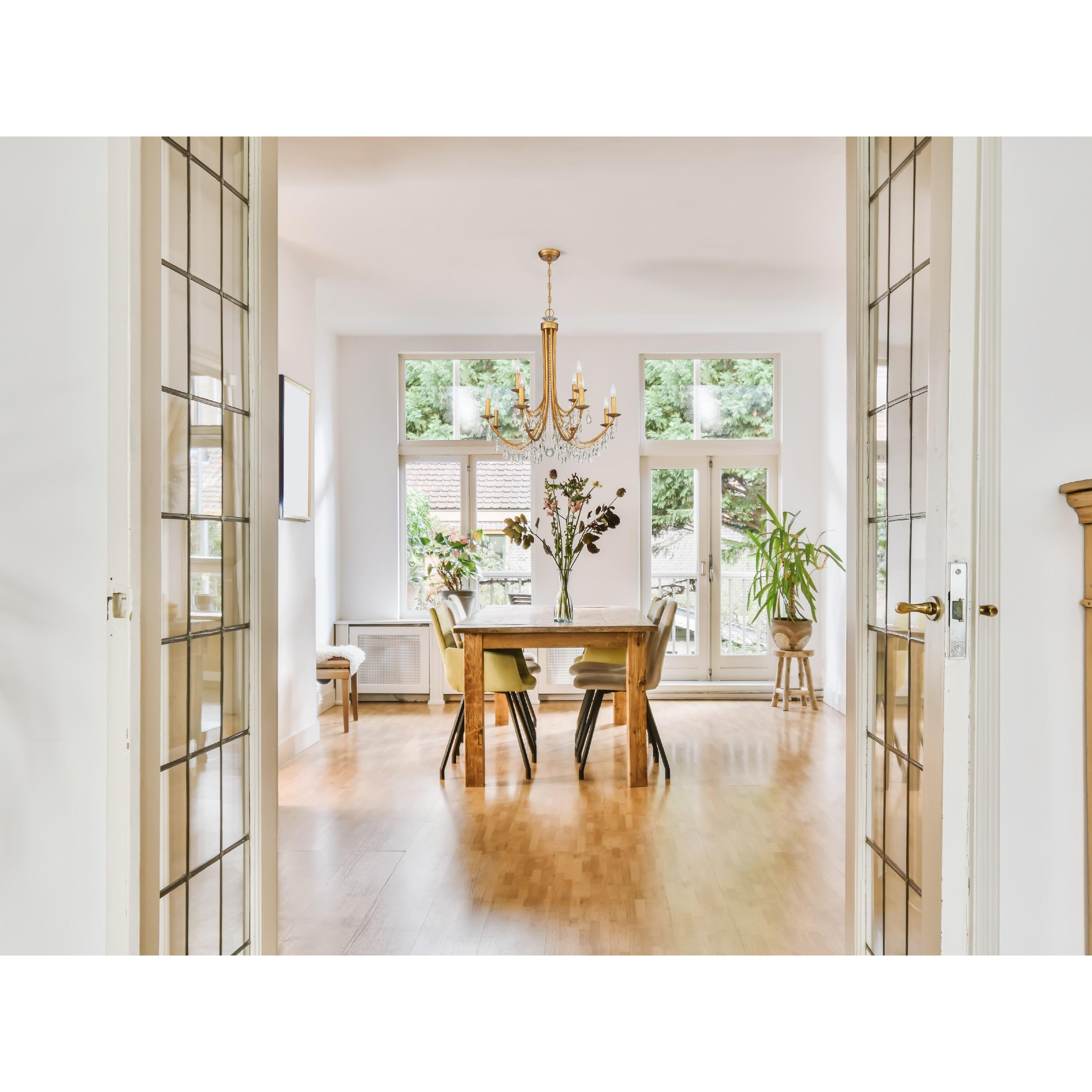 Crystorama Bridgehampton 8829-GA-CL-MWP – 32 Inch – 12 Light – Chandelier – Clear Crystal – Antique Gold – Dry Rated