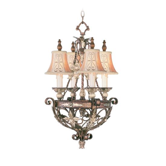 Livex Lighting POMPLANO 8844-64 Chandelier Traditional - Bronze