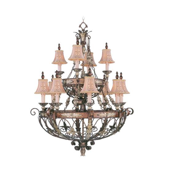 Livex Lighting POMPLANO 8848-64 Chandelier Traditional - Bronze