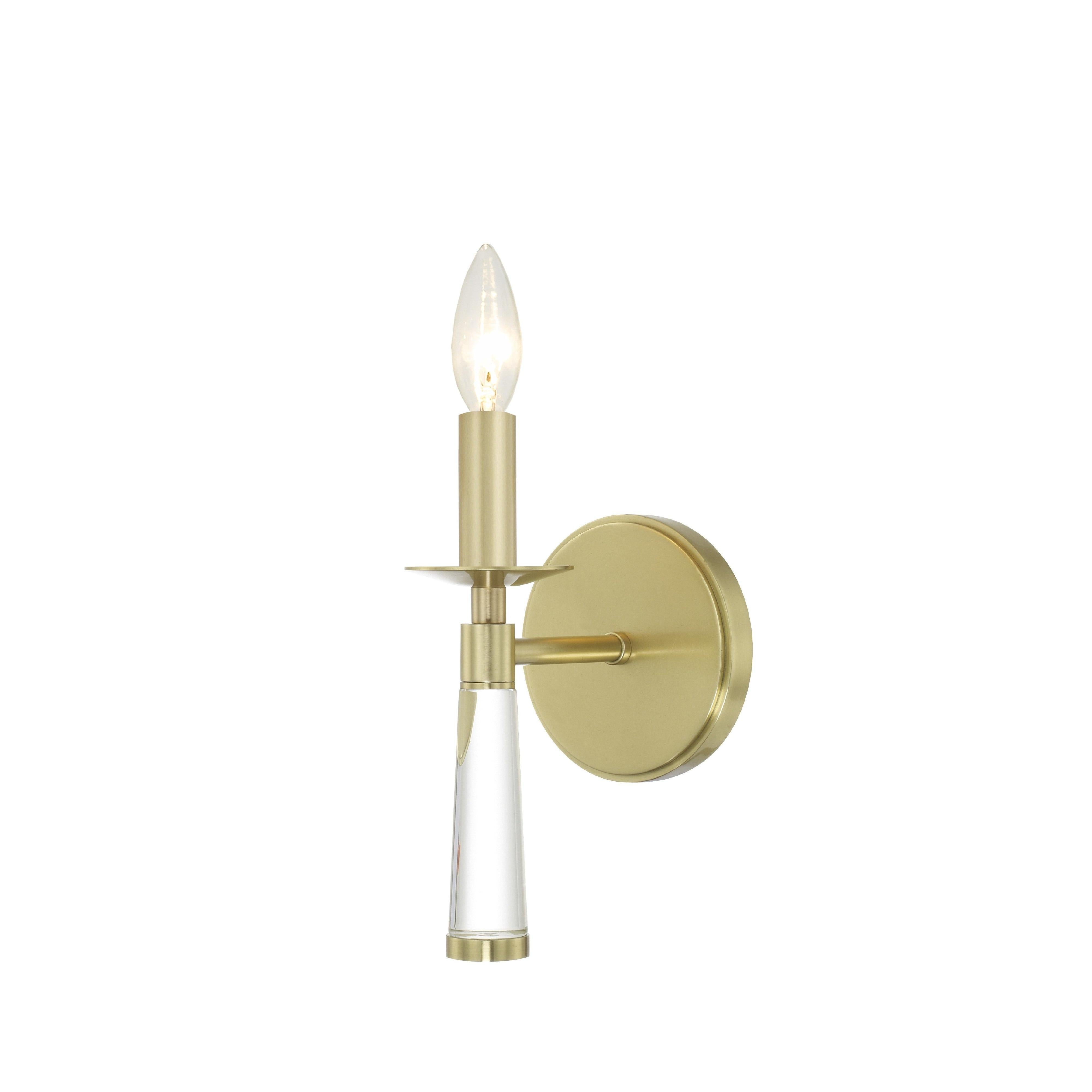 Crystorama Baxter 8861-AG – 5 Inch – 1 Light – Sconce – Aged Brass – Dry Rated
