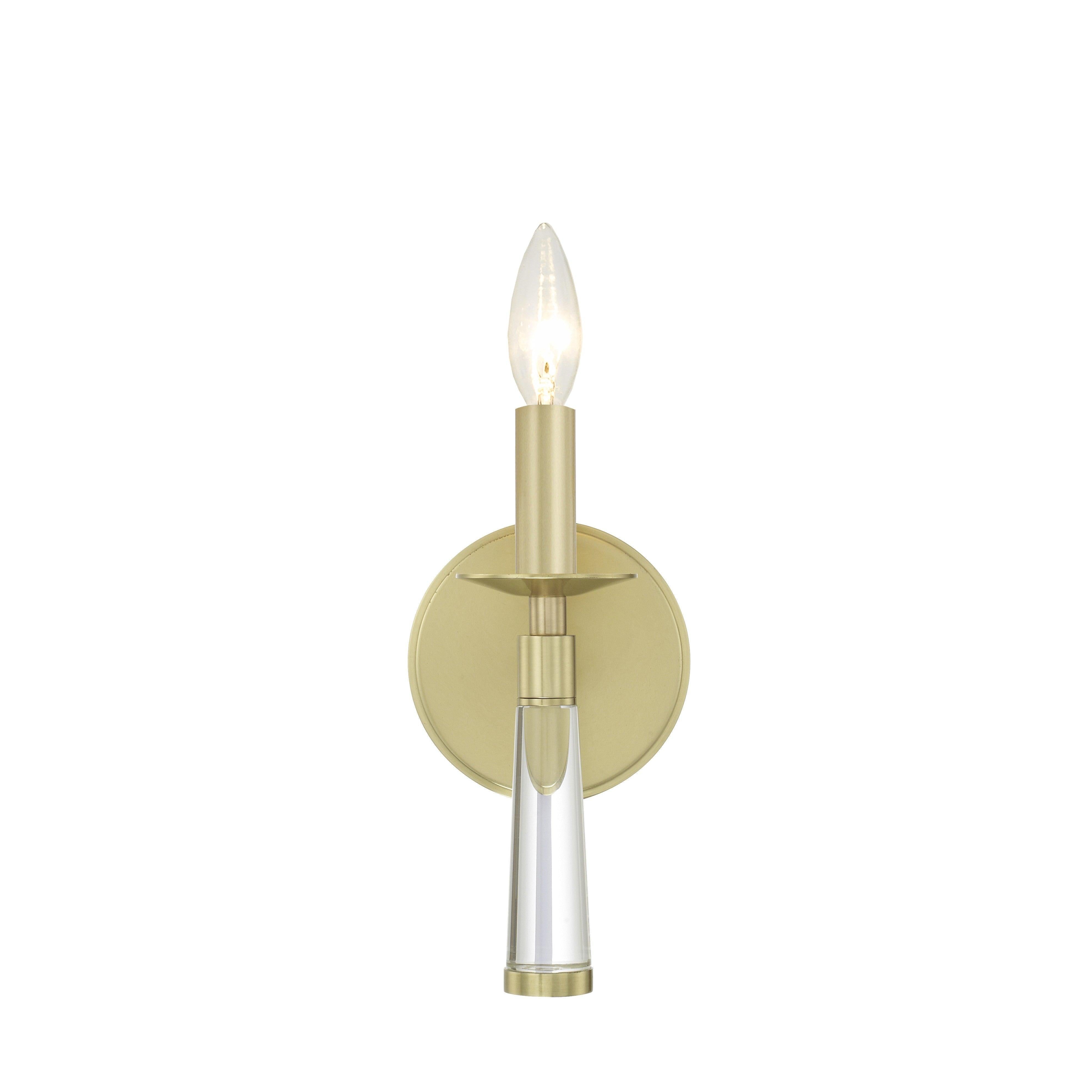 Crystorama Baxter 8861-AG – 5 Inch – 1 Light – Sconce – Aged Brass – Dry Rated