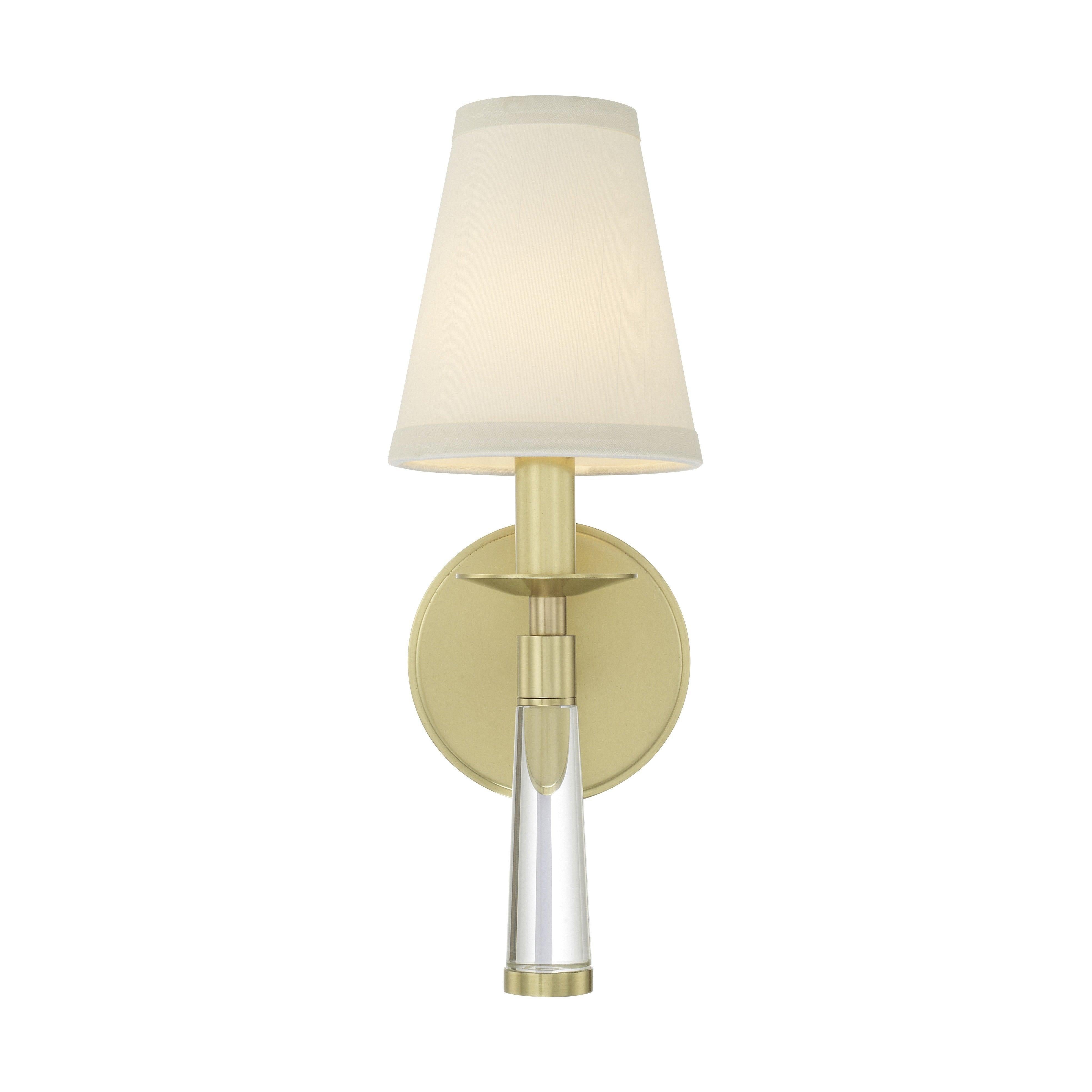 Crystorama Baxter 8861-AG – 5 Inch – 1 Light – Sconce – Aged Brass – Dry Rated