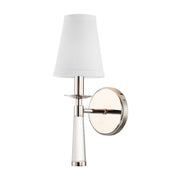 Crystorama Baxter 8861-PN – 5 Inch – 1 Light – Sconce – Polished Nickel – Dry Rated