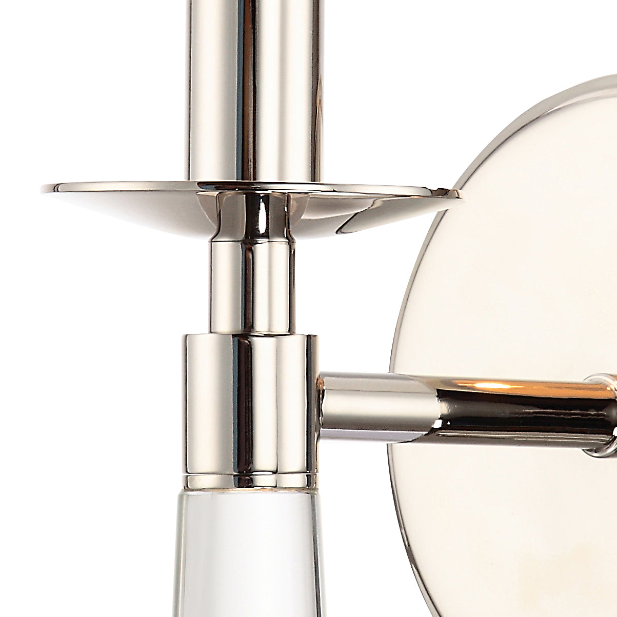 Crystorama Baxter 8861-PN – 5 Inch – 1 Light – Sconce – Polished Nickel – Dry Rated