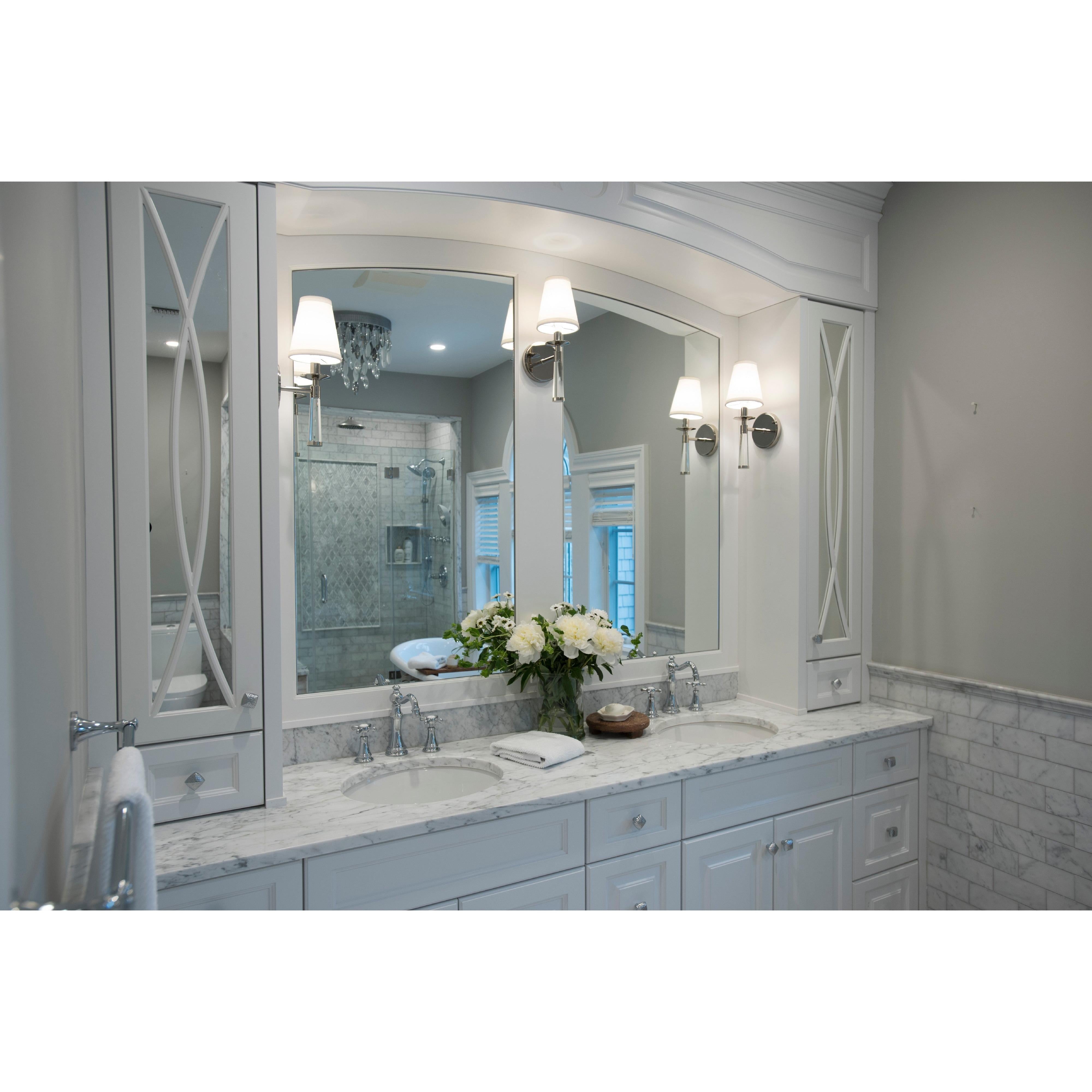 Crystorama Baxter 8861-PN – 5 Inch – 1 Light – Sconce – Polished Nickel – Dry Rated