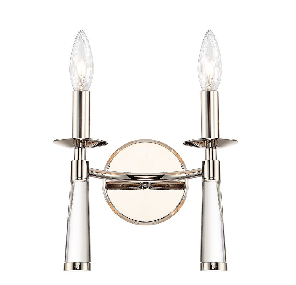 Crystorama BAXTER 8862-PN Sconce Modern - Polished Nickel