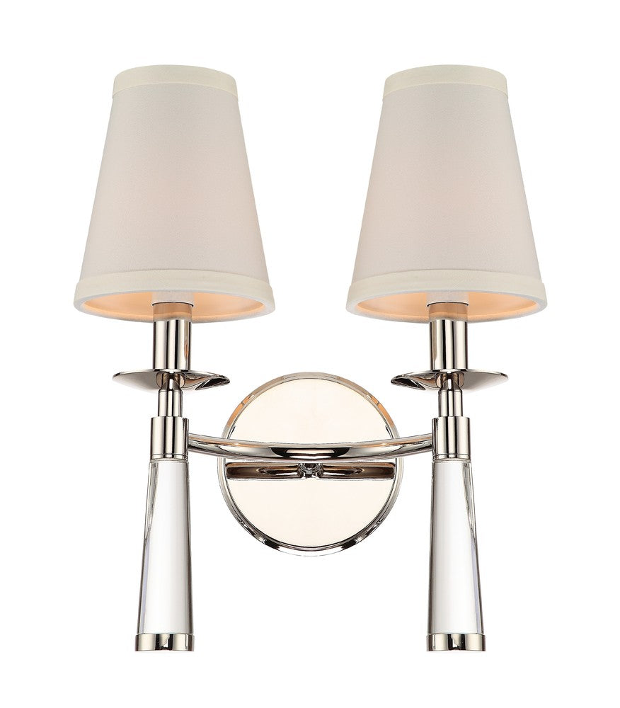 Crystorama BAXTER 8862-PN Sconce Modern - Polished Nickel