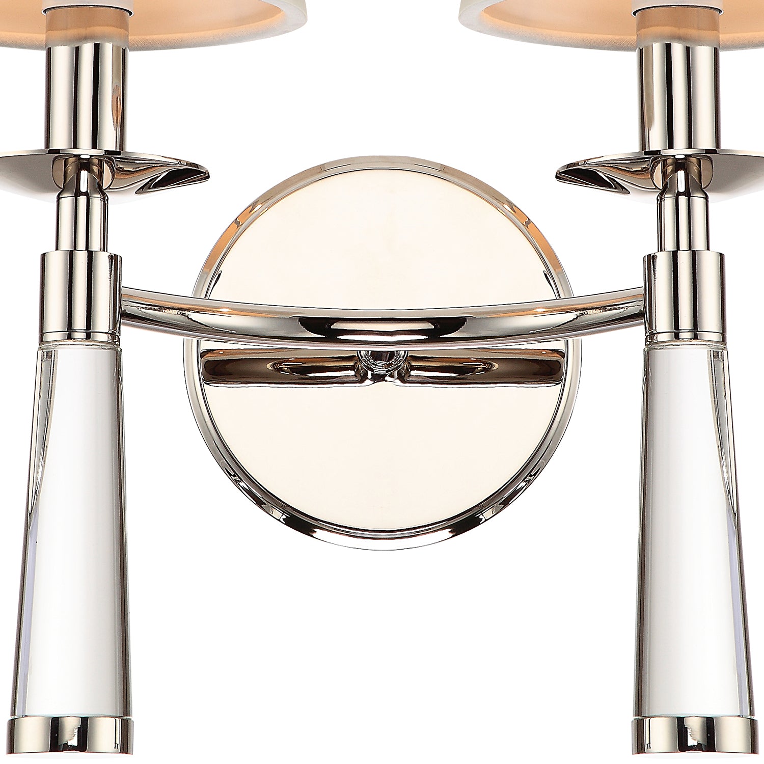 Crystorama Baxter 8862-PN – 12 Inch – 2 Light – Sconce – Polished Nickel – Dry Rated