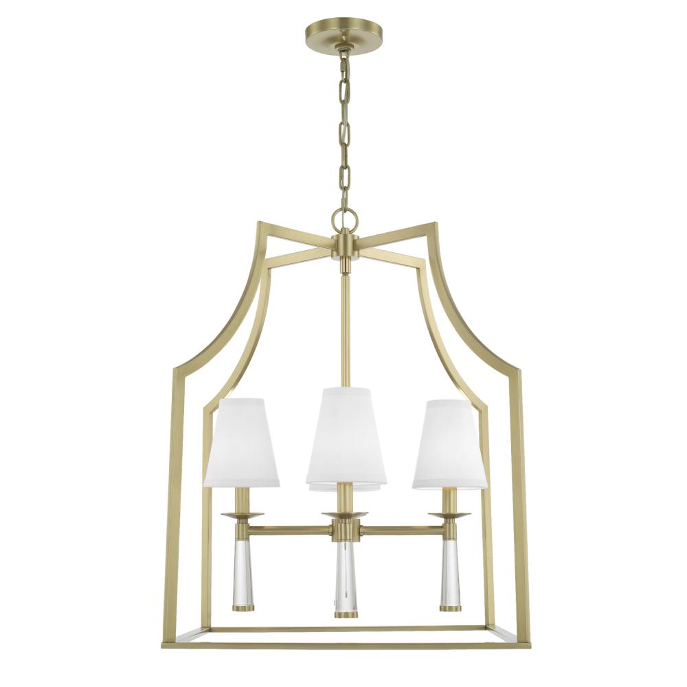 Crystorama BAXTER 8864-AG Chandelier Modern - Aged Brass