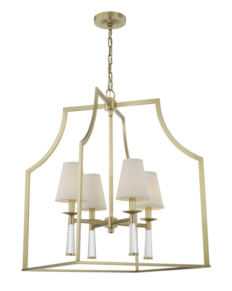 Crystorama BAXTER 8864-AG Chandelier Modern - Aged Brass