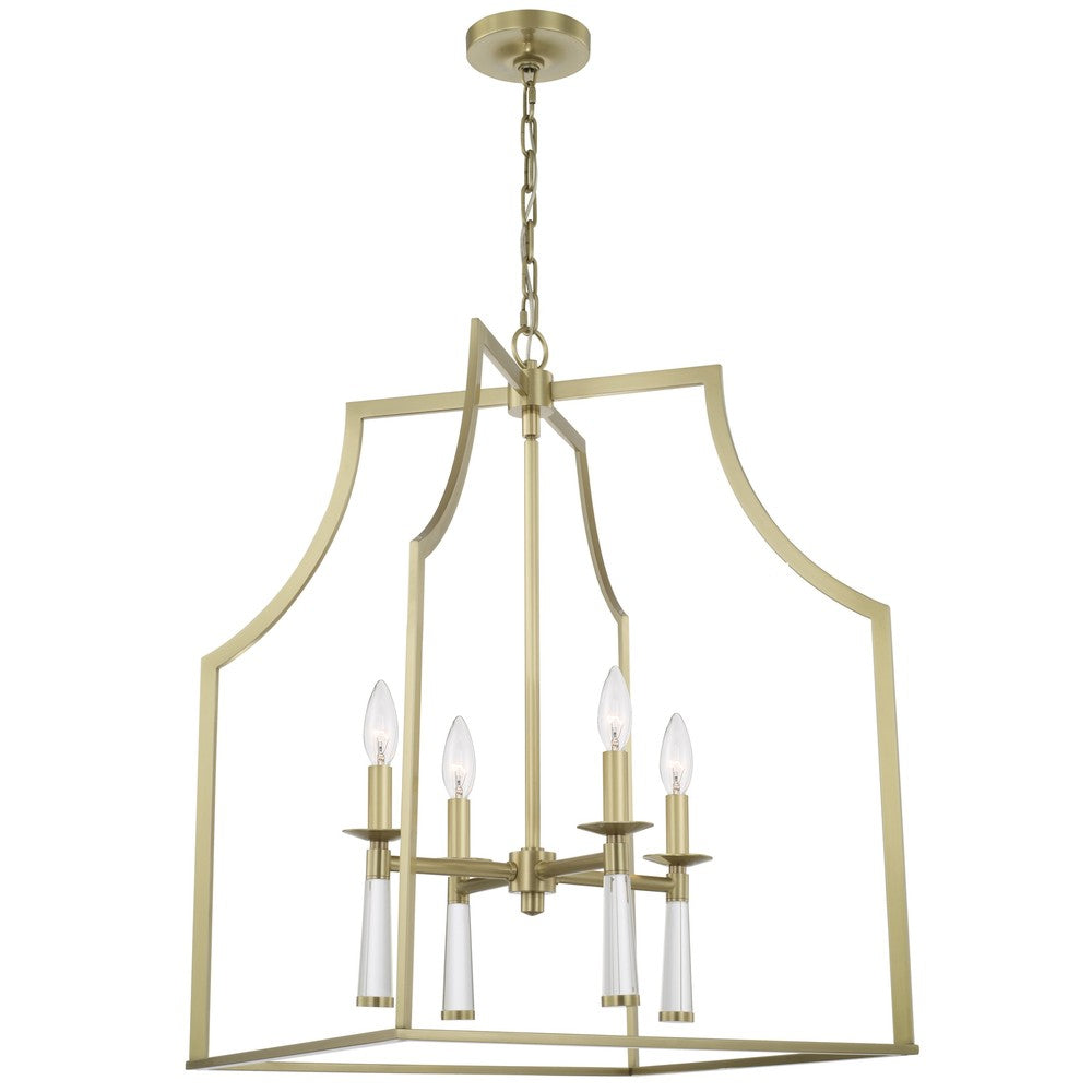 Crystorama BAXTER 8864-AG Chandelier Modern - Aged Brass