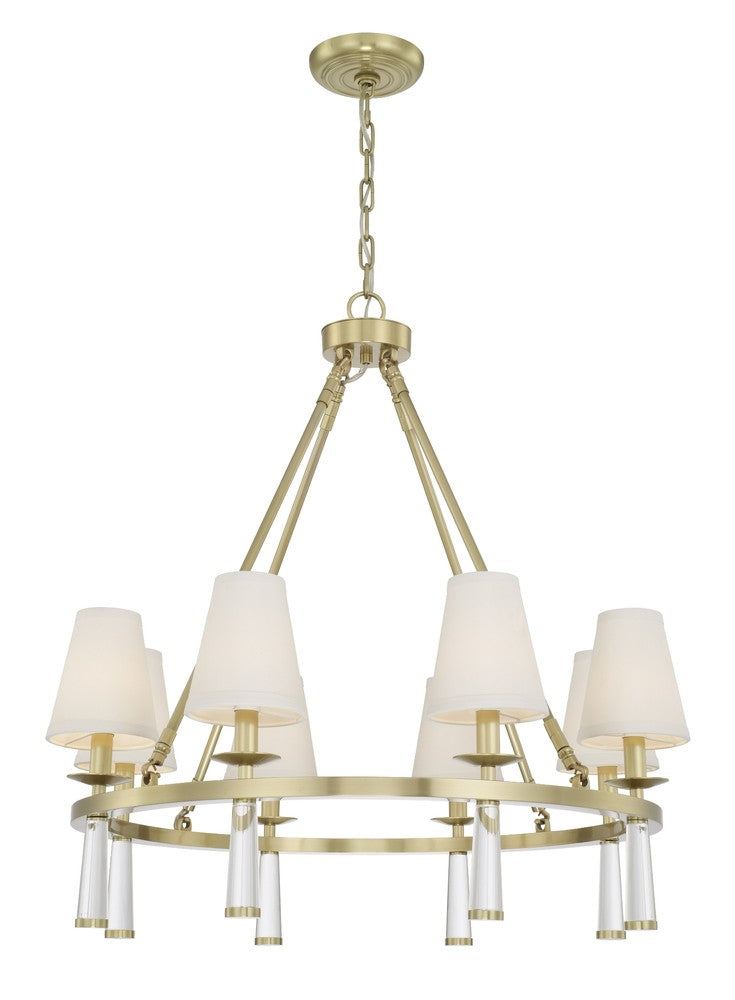 Crystorama BAXTER 8867-AG Chandelier Modern - Aged Brass