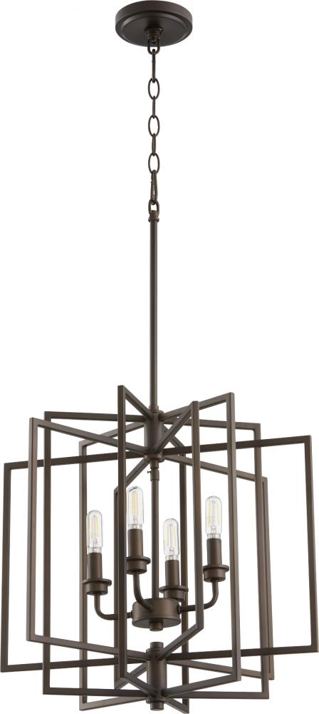 Quorum Lighting HAMMOND 888-4-86 Pendant Transitional - Oiled Bronze