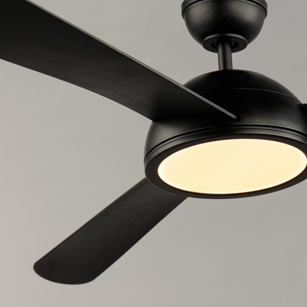 Maxim Lighting CUPOLA 88801BK Fan Contemporary - Black