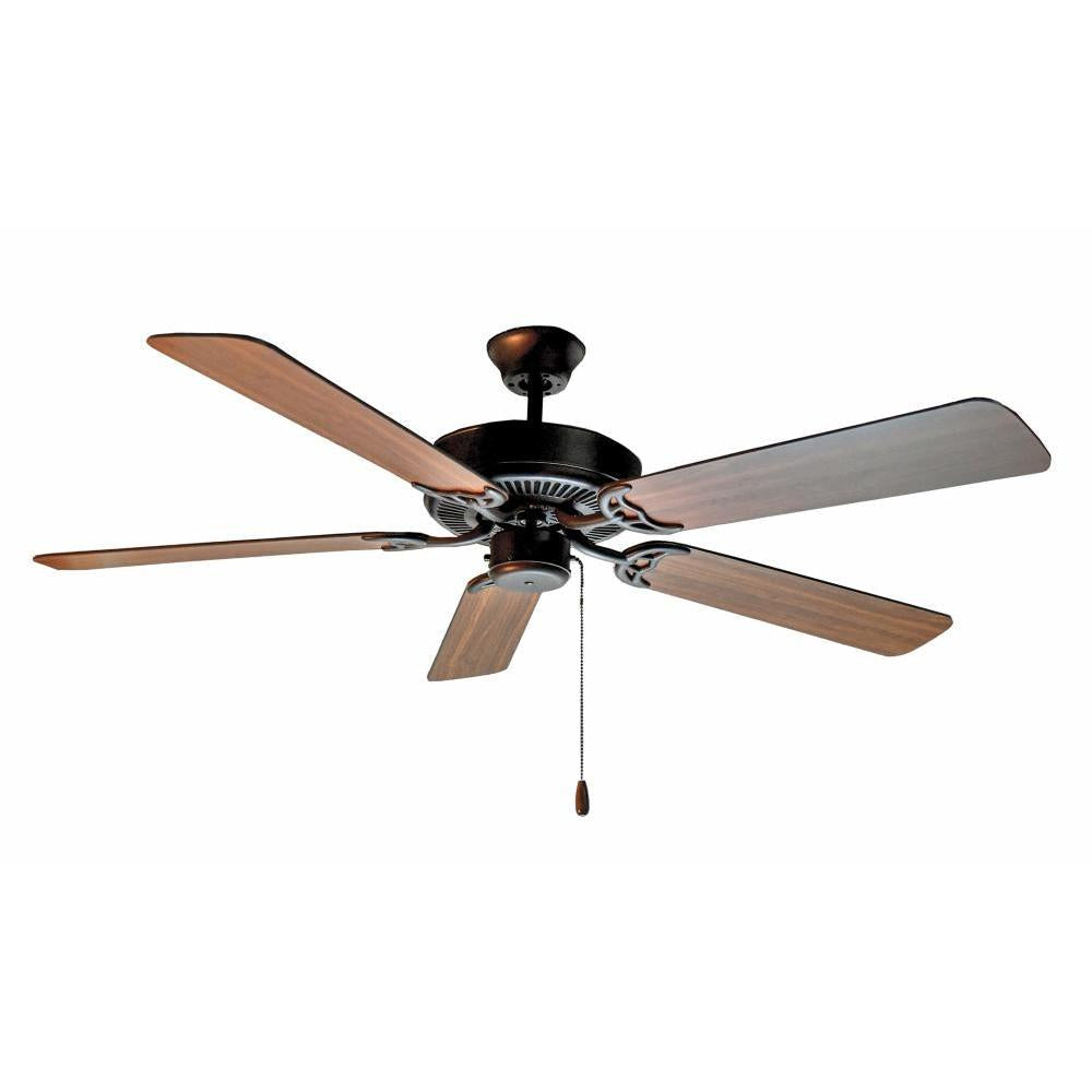 Basic-Max 52 Inch Ceiling Fan – Oil Rubbed Bronze / Walnut / Pecan