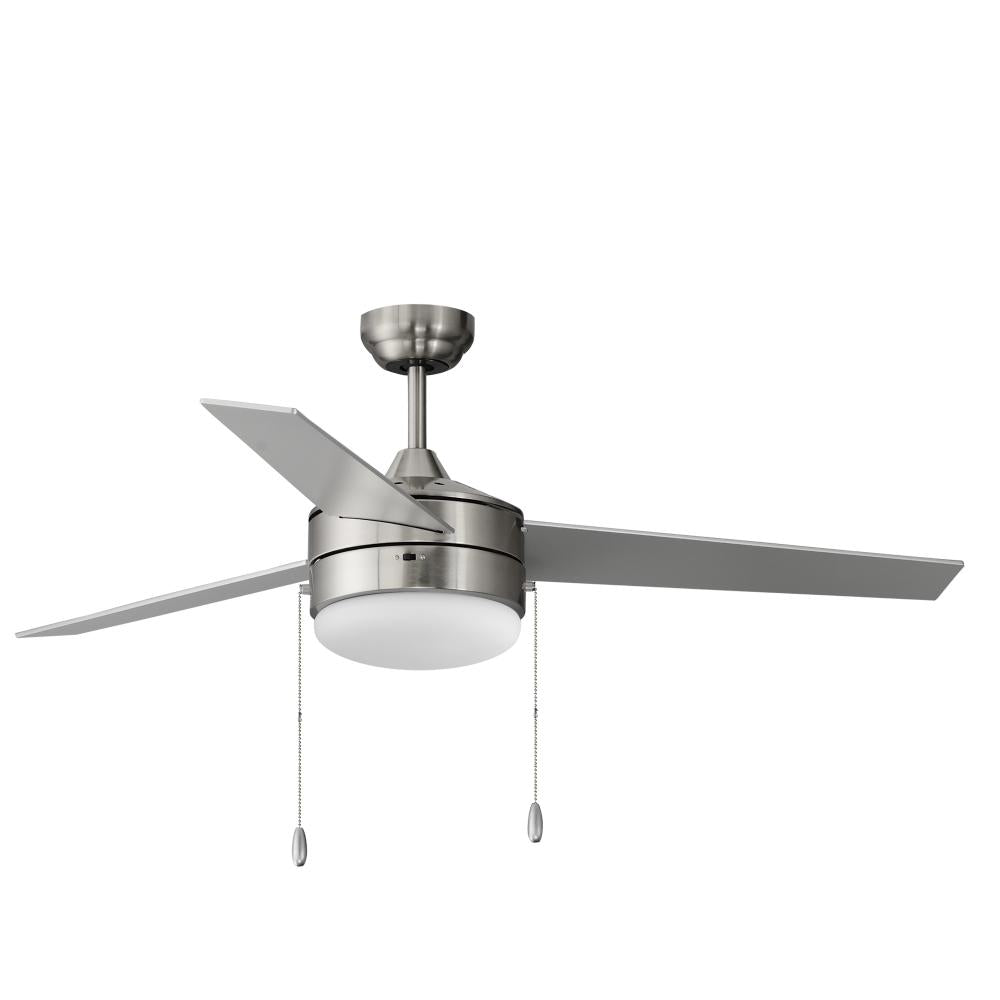 Trio 52 Inch Ceiling Fan – Satin Nickel / Black