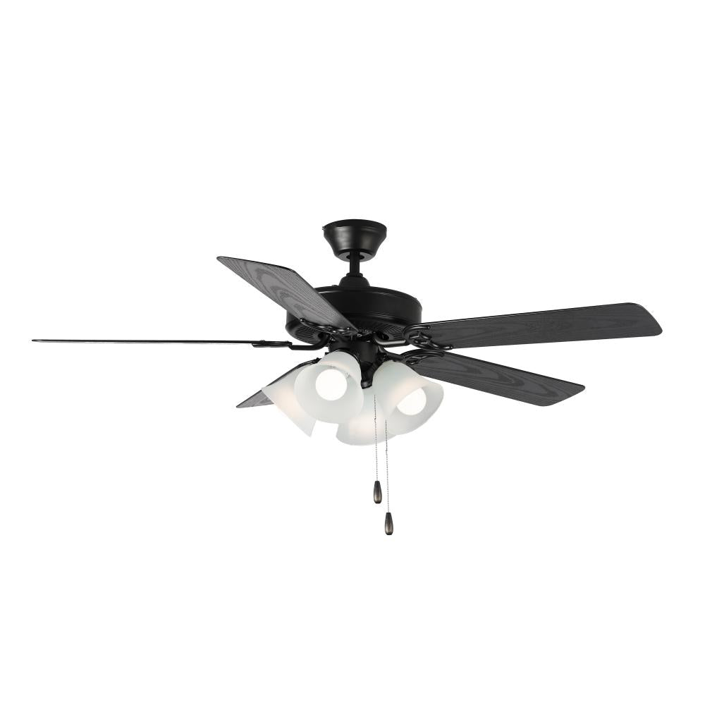 Maxim Lighting BASIC-MAX 89907FTBKWP Fan Traditional - Combination Finishes