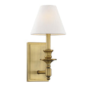 Washburn 1-Light Wall Sconce in Warm Brass