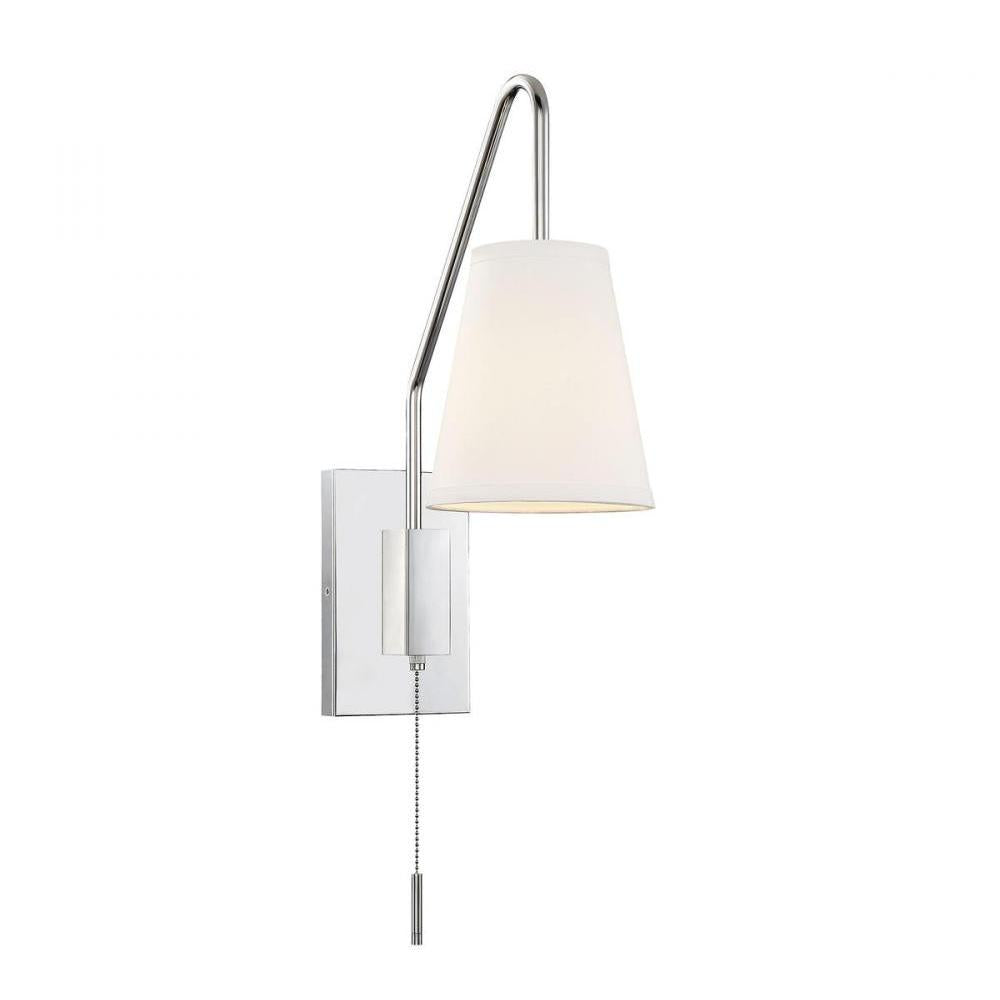 Owen 1-Light Adjustable Wall Sconce in Polished Nickel