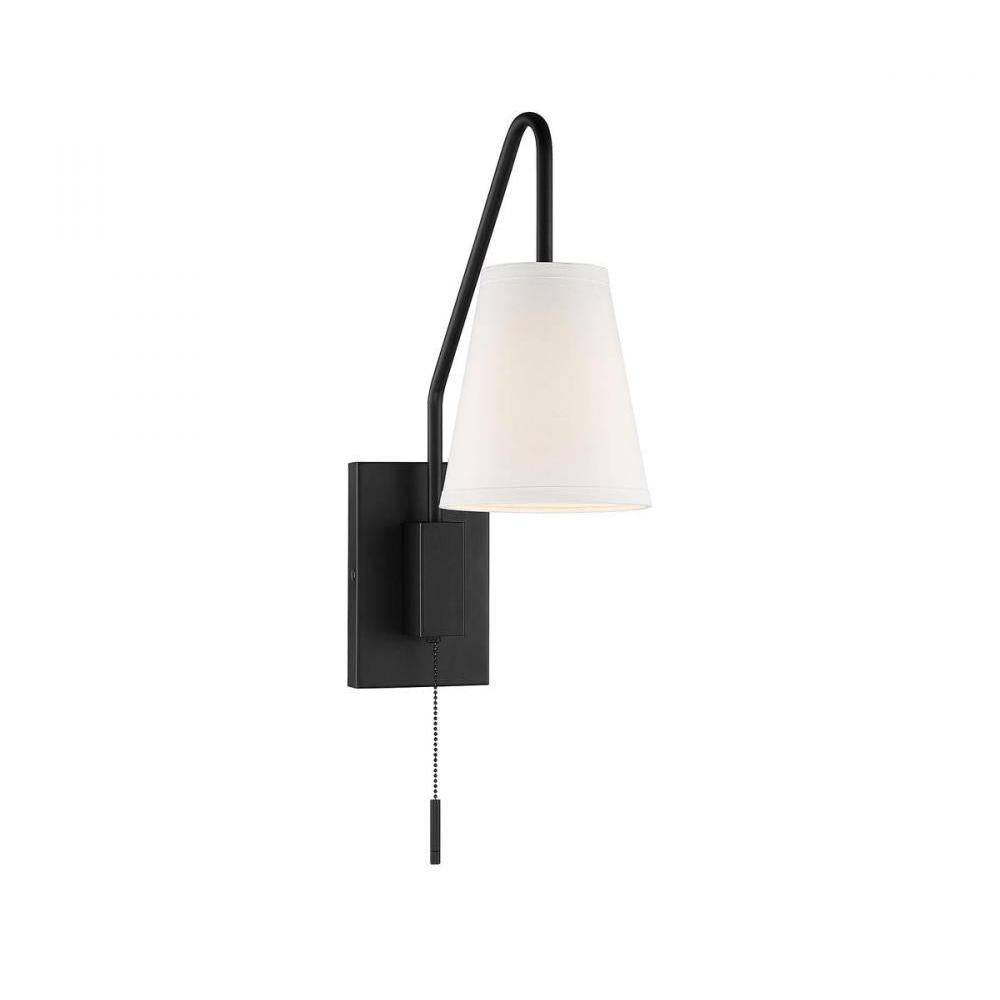 Owen 1-Light Adjustable Wall Sconce in Matte Black