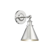 Glenn 1-Light Adjustable Wall Sconce in Polished Nickel