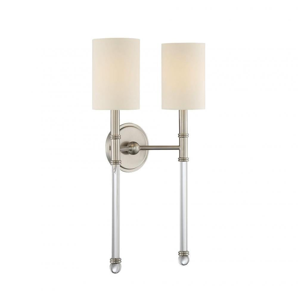 Fremont 2-Light Wall Sconce in Satin Nickel
