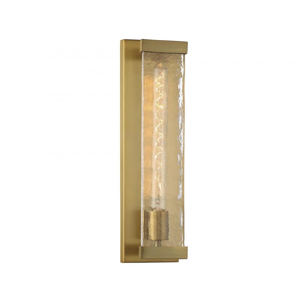 Alberta 1-Light Wall Sconce in Warm Brass