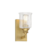 Hampton 1-Light Wall Sconce in Warm Brass