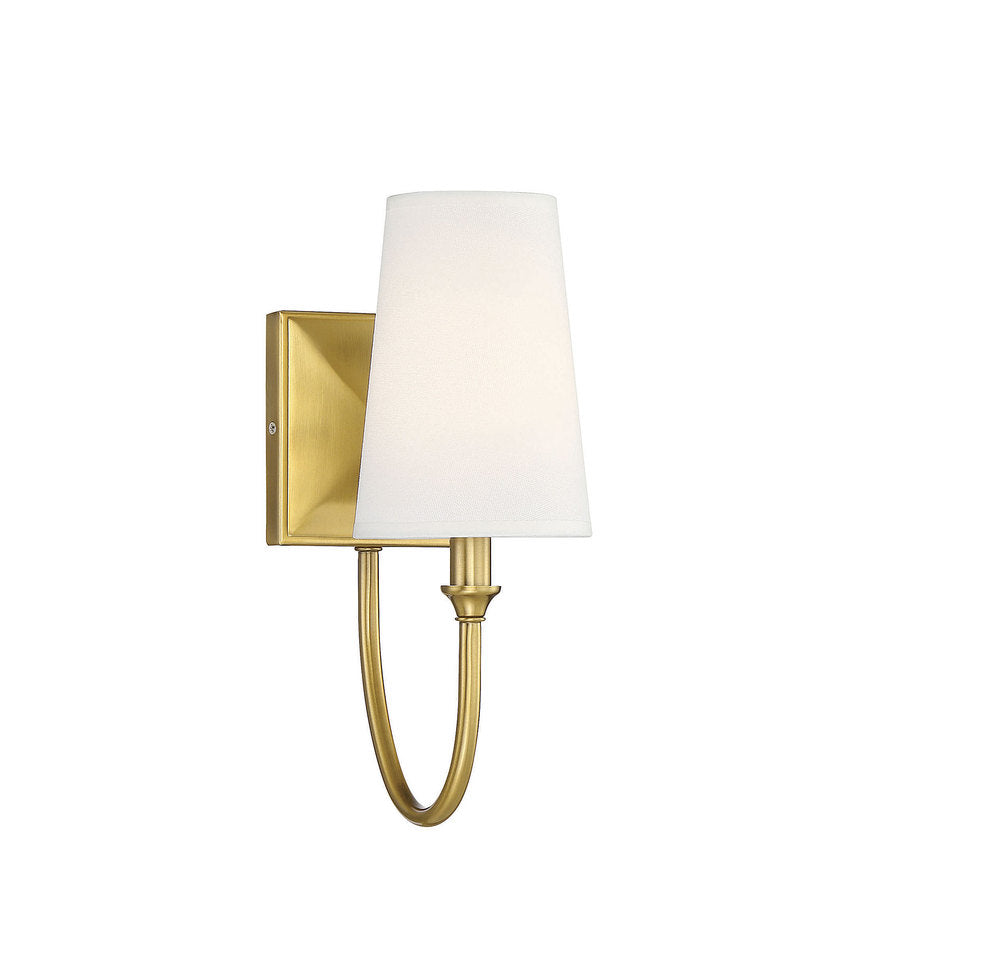 Savoy House CAMERON 9-2542-1-322 Wall Sconce Light Fixture Transitional - Warm Brass (OPEN BOX)