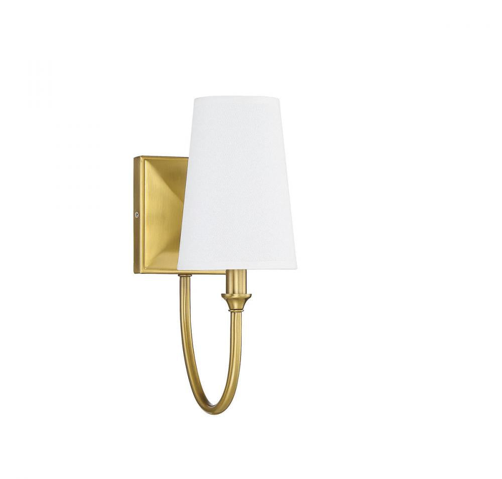 Savoy House CAMERON 9-2542-1-322 Wall Sconce Light Fixture Transitional - Warm Brass (OPEN BOX)