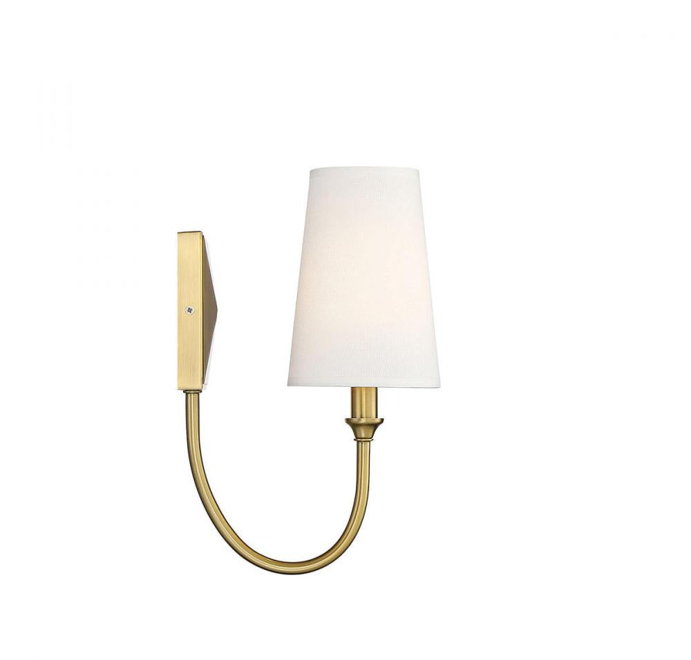 Savoy House CAMERON 9-2542-1-322 Wall Sconce Light Fixture Transitional - Warm Brass (OPEN BOX)